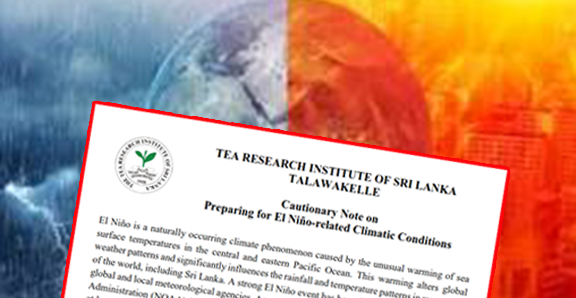Cautionary Note on Preparing for El Niño-related Climatic Conditions
